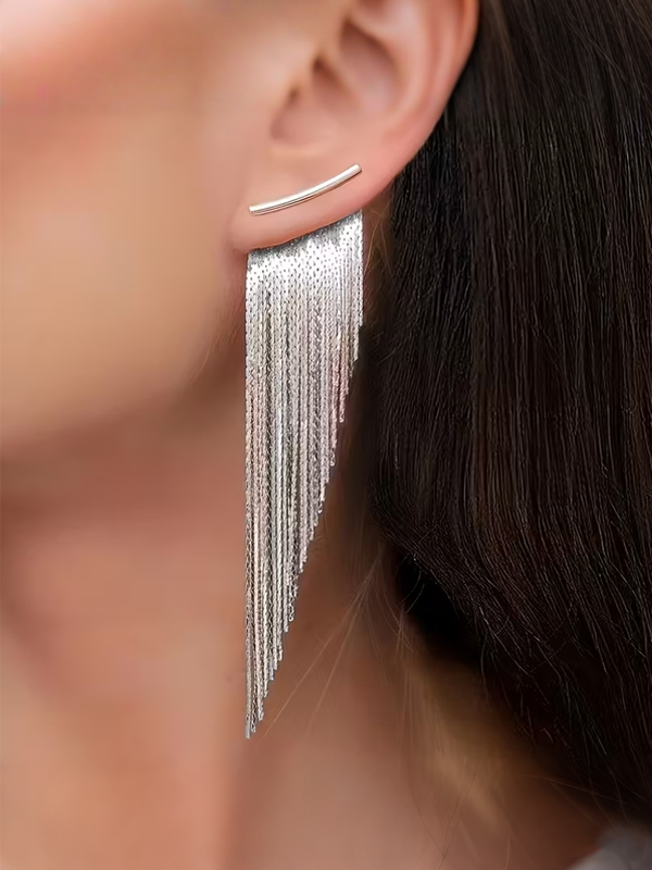 Pendientes Plateados Charlotte