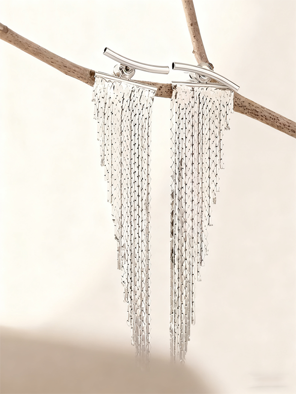 Pendientes Plateados Charlotte