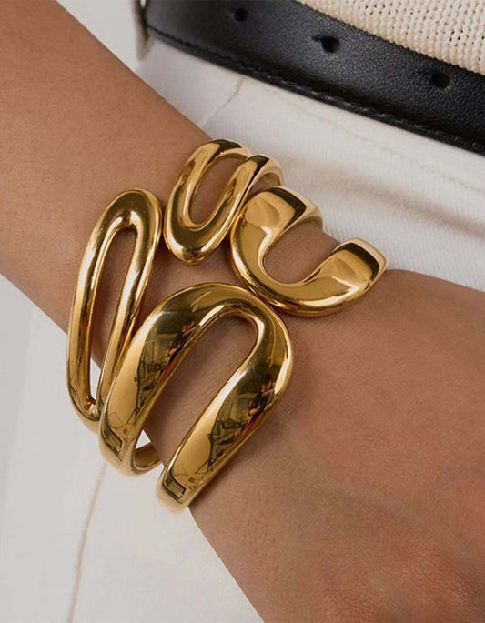 Brazalete Dorado Celeste