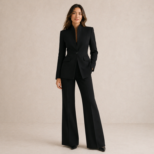 Vessalia | Blazer y Pantalón de Pierna Ancha