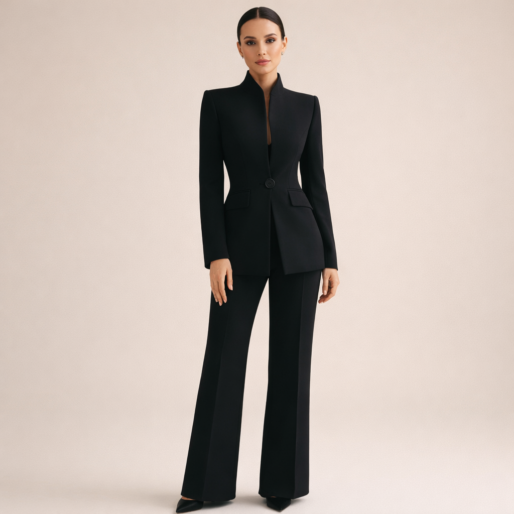 Vessalia | Blazer y Pantalón de Pierna Ancha