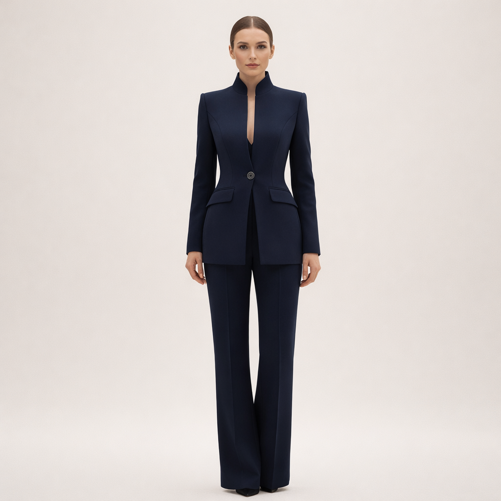 Vessalia | Blazer y Pantalón de Pierna Ancha