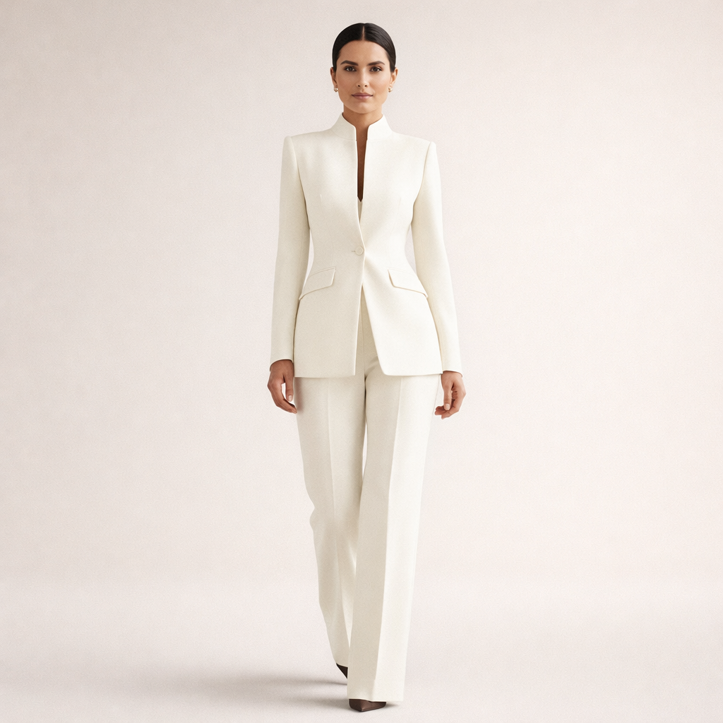 Vessalia | Blazer y Pantalón de Pierna Ancha