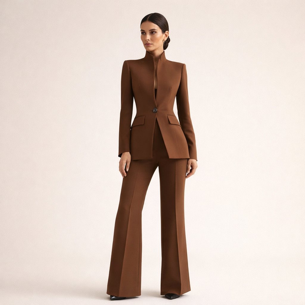 Vessalia | Blazer y Pantalón de Pierna Ancha